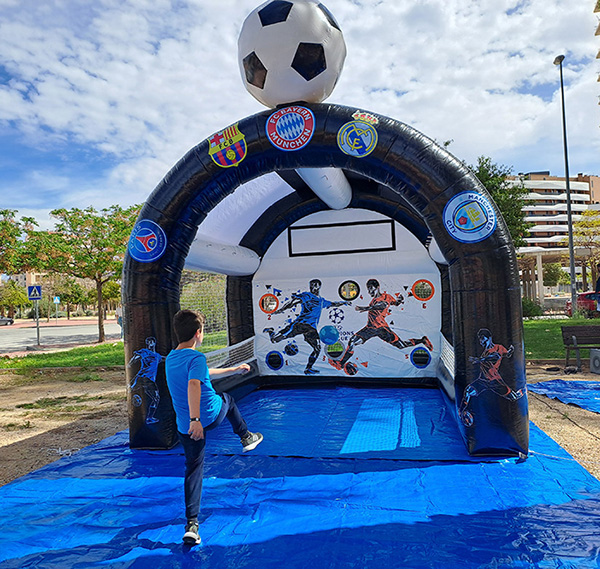 Portería hinchable para chutar penaltis Portería hinchable para chutar penaltis
