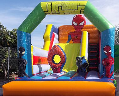 Tobogán hinchable de Spiderman