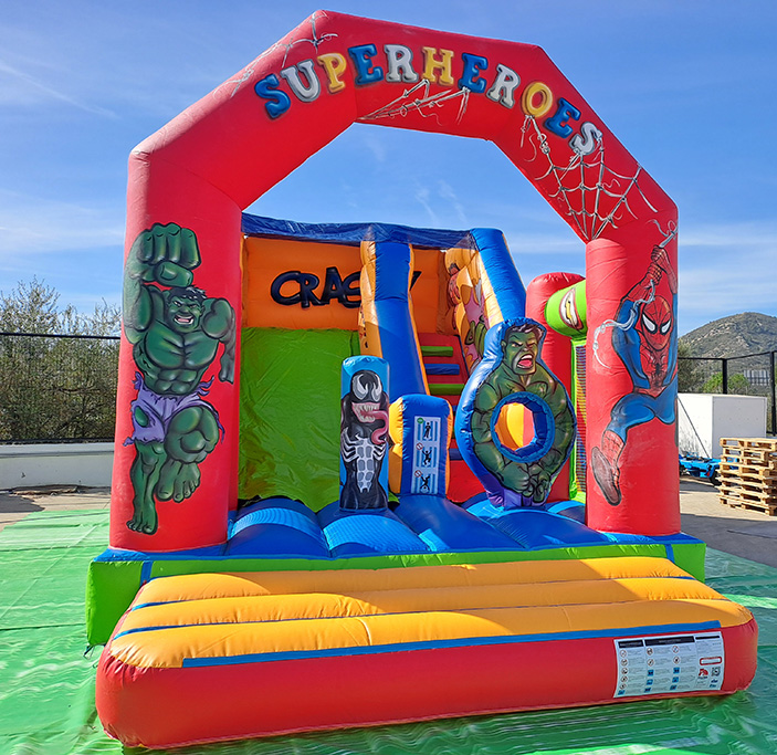 Tobog�n hinchable de Superh�roes